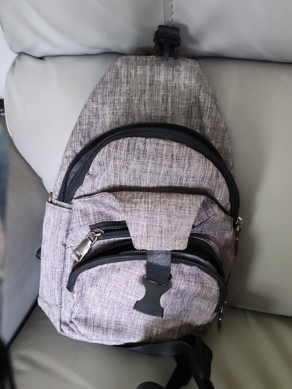 Grey Crossbody Sling Bag - Unbranded Unisex